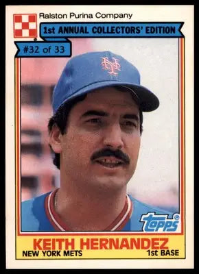 Keith Hernandez 1984 Topps Ralston Purina #32 New York Mets - Baseball Card Single