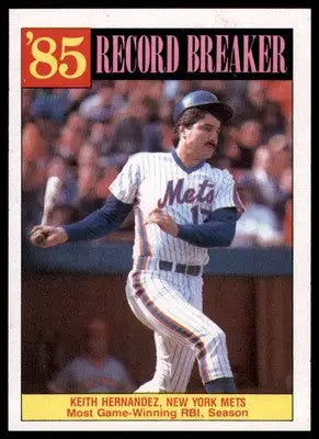 Keith Hernandez 1986 Topps #203 New York Mets