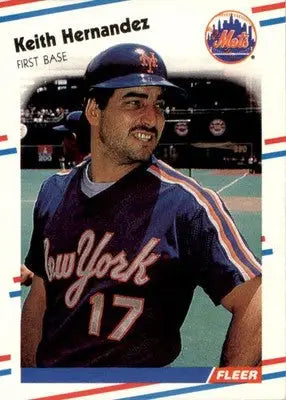Keith Hernandez - 1988 Fleer - #136 - Baseball - Baseball Card Single