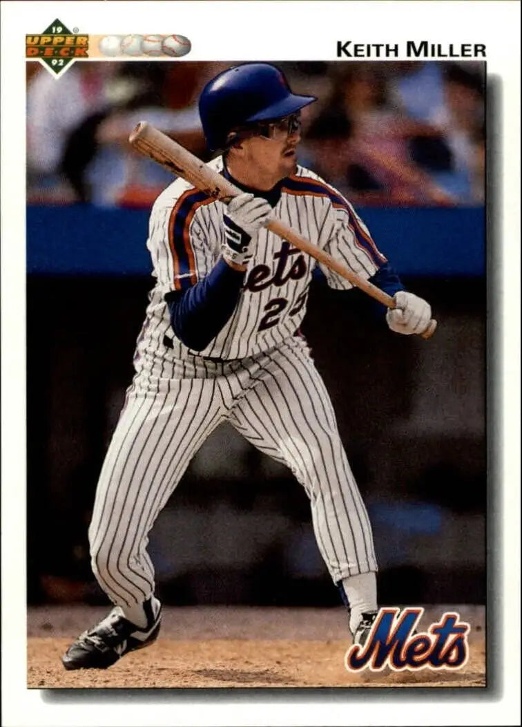 Keith Miller 1992 Upper Deck MLB #383 Baseball Card New York Mets - Baseball Card Single
