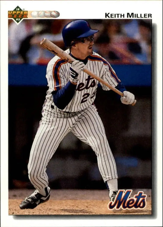 Keith Miller 1992 Upper Deck MLB #383 Baseball Card New York Mets - Baseball Card Single