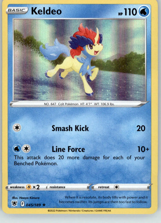 Keldeo - Astral Radiance - 045/189 - Holo NM Pokemon - Pokémon Card Single