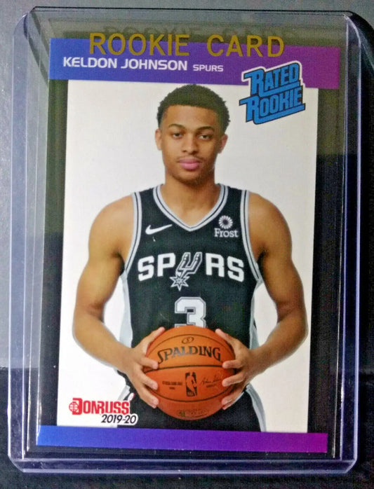 Keldon Johnson 2019-2020 Panini NBA #24 Rated Rookie Retro Card 1/3431 - Basketball Card Single