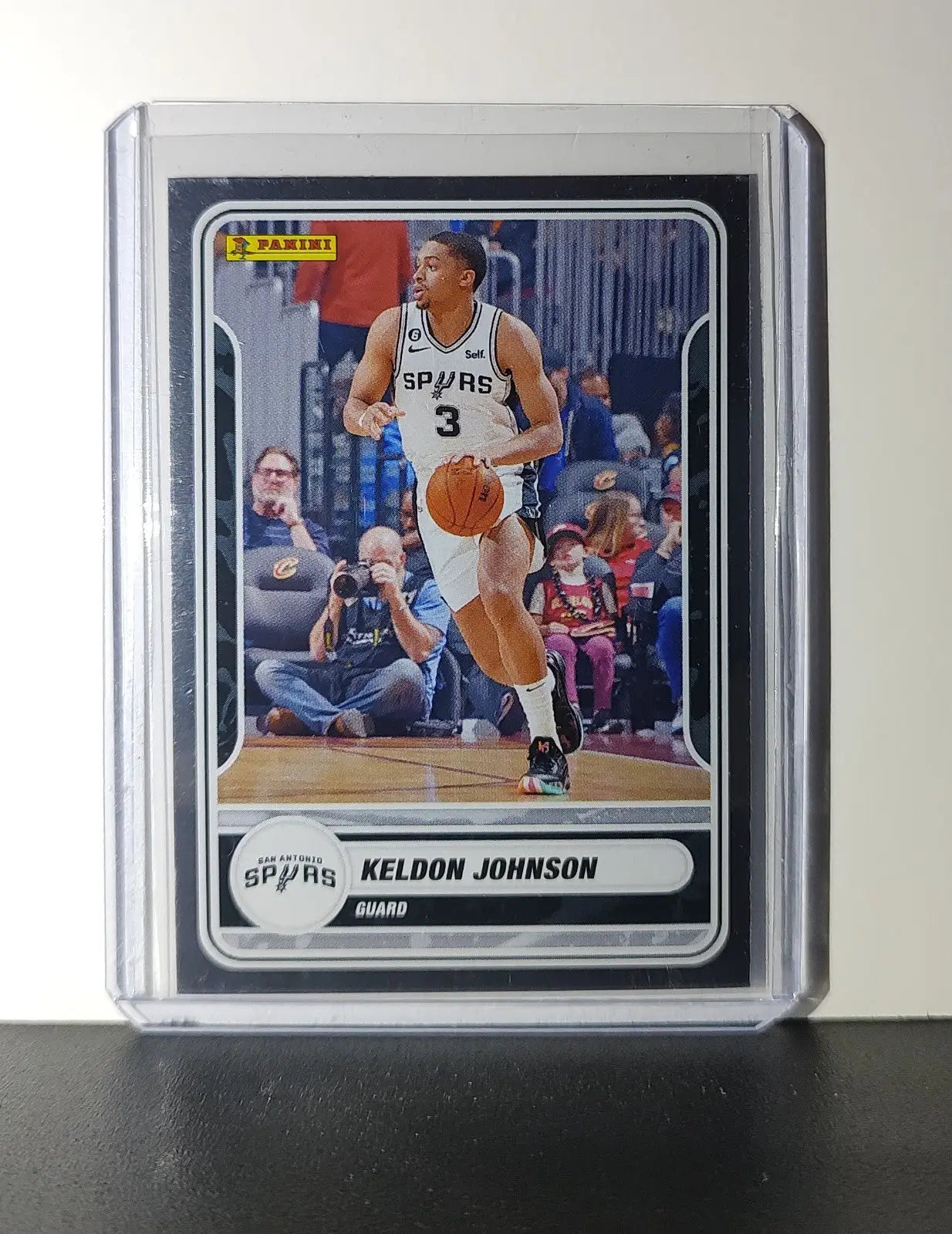 Keldon Johnson 2023-24 Panini NBA Sticker Foil Card #64 San Antonio Spurs - Basketball Card Single