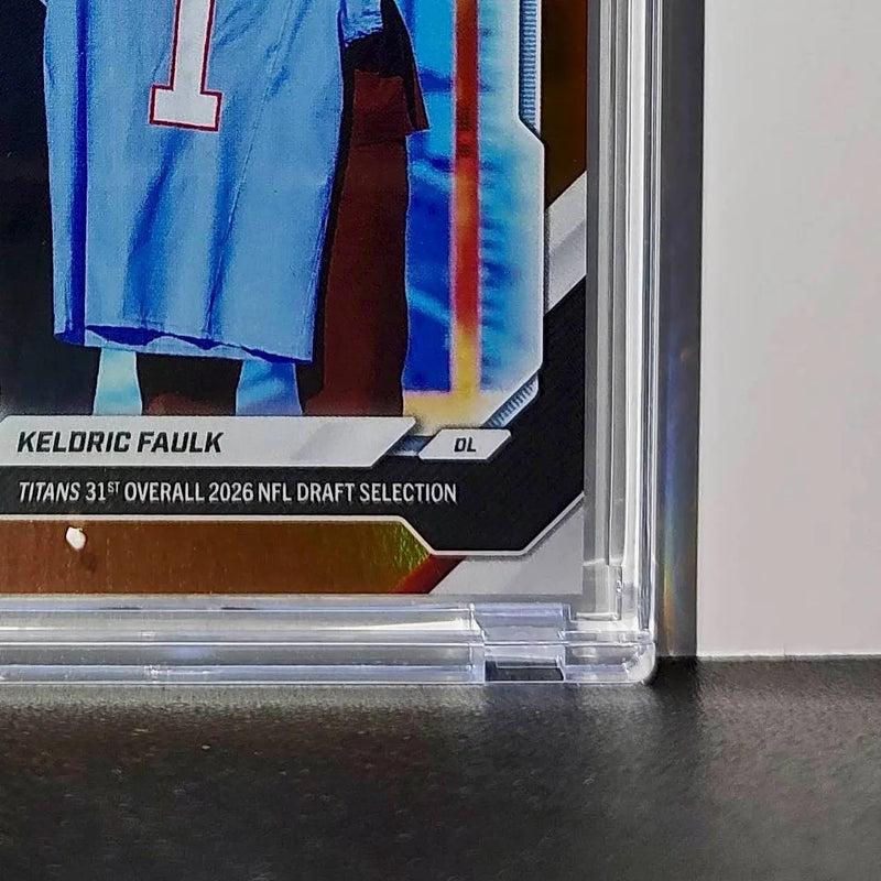 Keldric Faulk Rookie 2026 Topps Now Draft Night #KFAU Orange Foil 24/25 Card - Football Card Single