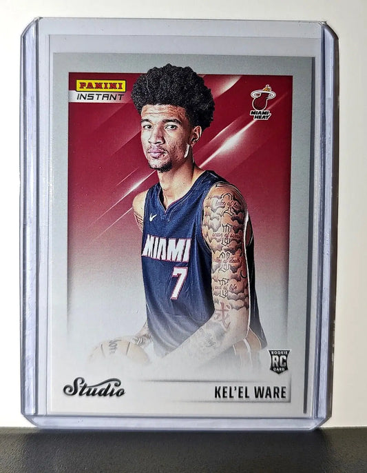 Kel’el Ware 2024-25 Panini NBA Studio #30 Rookie Card Miami Heat 1/275 - Basketball Card Single
