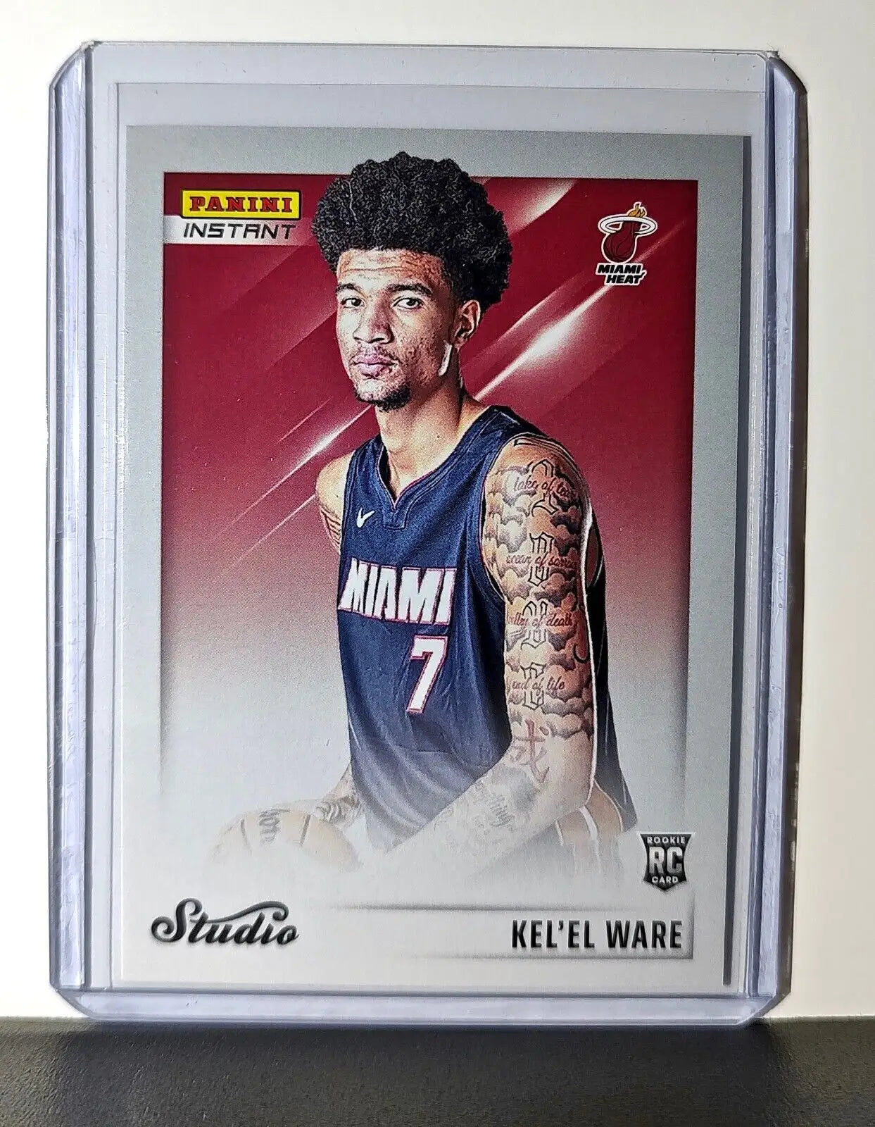 Kel’el Ware 2024-25 Panini NBA Studio #30 Rookie Card Miami Heat 1/275 - Basketball Card Single