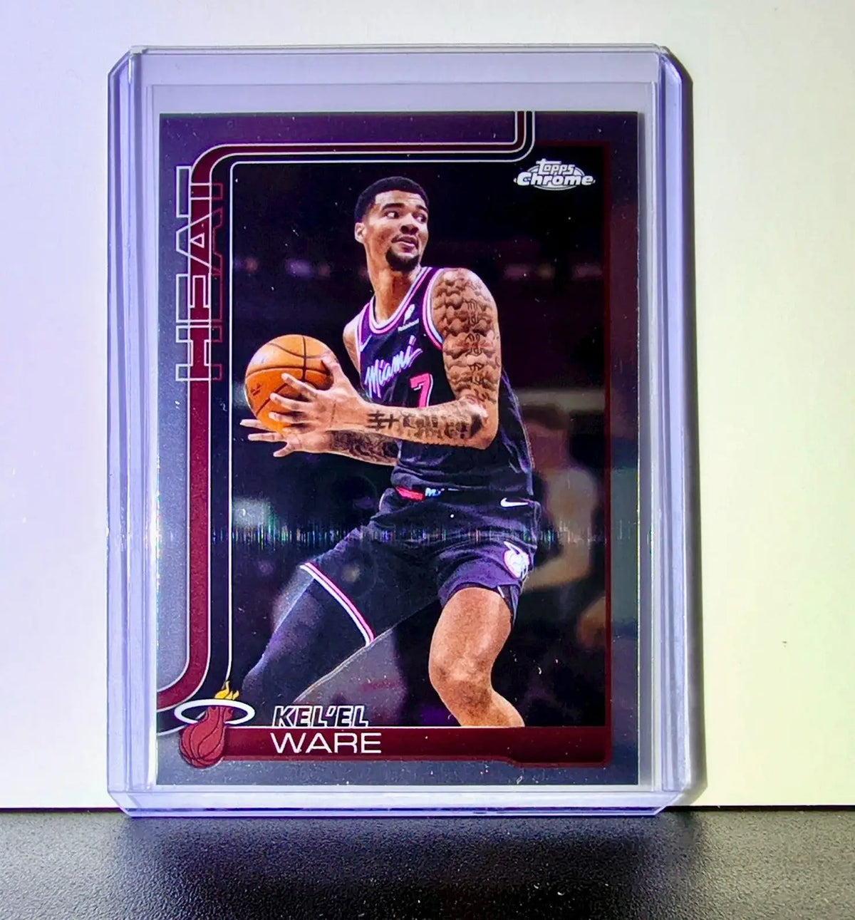 Kel’el Ware 2025-26 NBA Topps Chrome Update #112 Basketball Card Miami Heat - Basketball Card Single