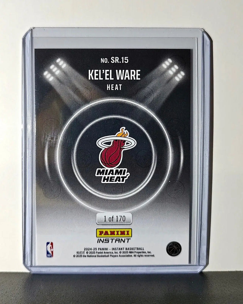 Kel’el Ware Rookie 2024-25 Panini Spotlight Rookies NBA #15 Miami Heat 1 of 170