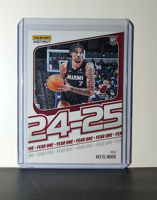 Kel’el Ware Rookie Card 2024-25 Panini Year One #13 Basketball Miami Heat 1/613
