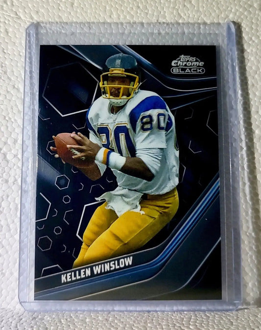 Kellen Winslow 2023 Topps Chrome Black NFL #142 Football Card San Diego Chargers - Football Card Single