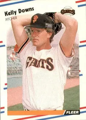 Kelly Downs - 1988 Fleer - #80 - Baseball - Baseball Card Single