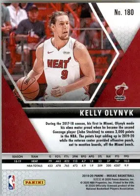 Kelly Olynyk - 2019-20 Panini Mosaic - #180 - Basketball - Basketball Card Single