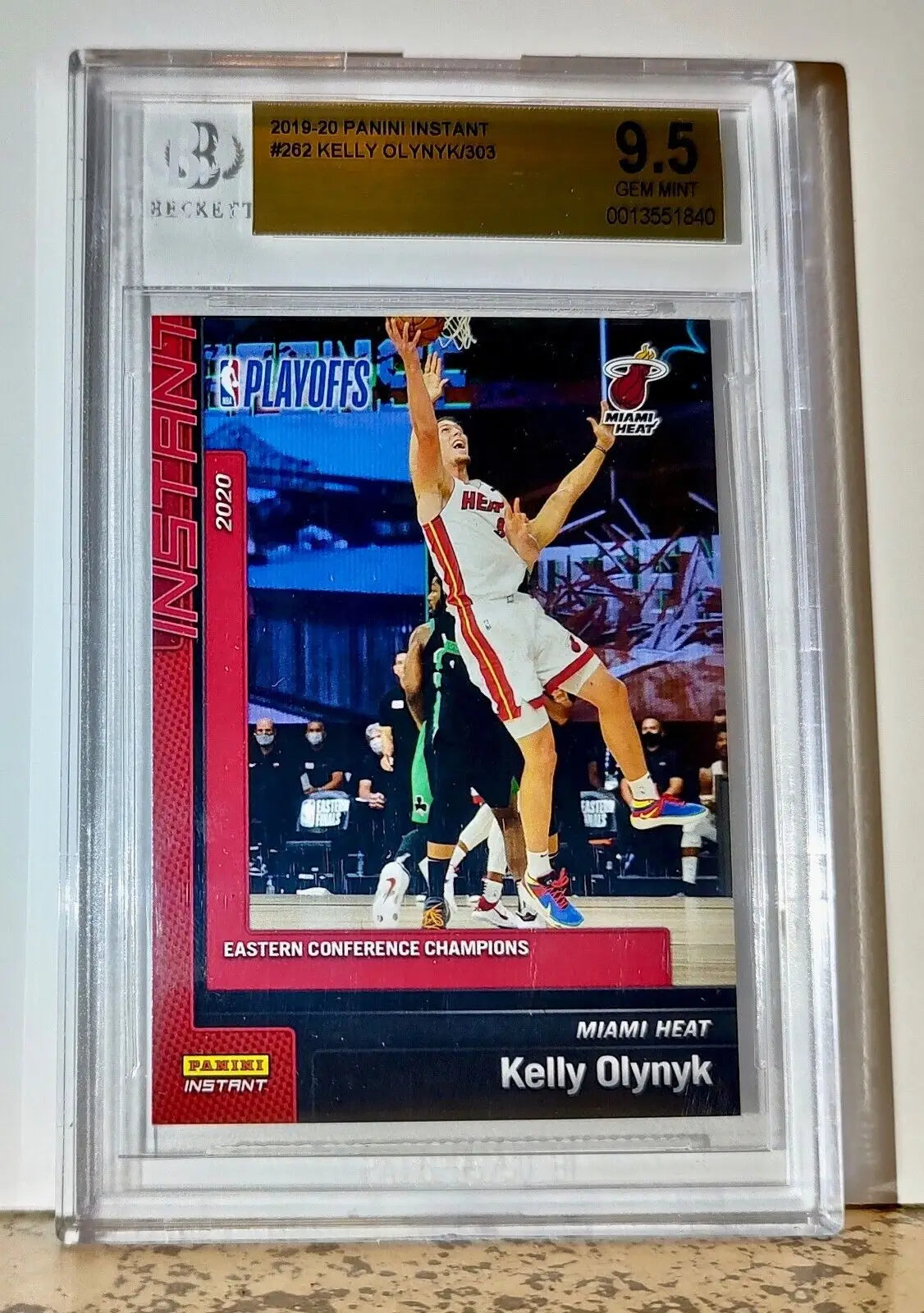 Kelly Olynyk 2019-20 Panini NBA #262 Card 1 of 303 BGS 9.5 Gem Mint Miami Heat - Basketball Card Single