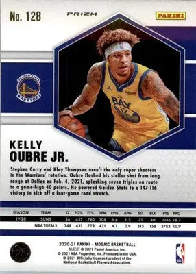 Kelly Oubre Jr. - 2020-21 Panini Mosaic - #128 - Mosaic Reactive Orange - Basketball Card Single