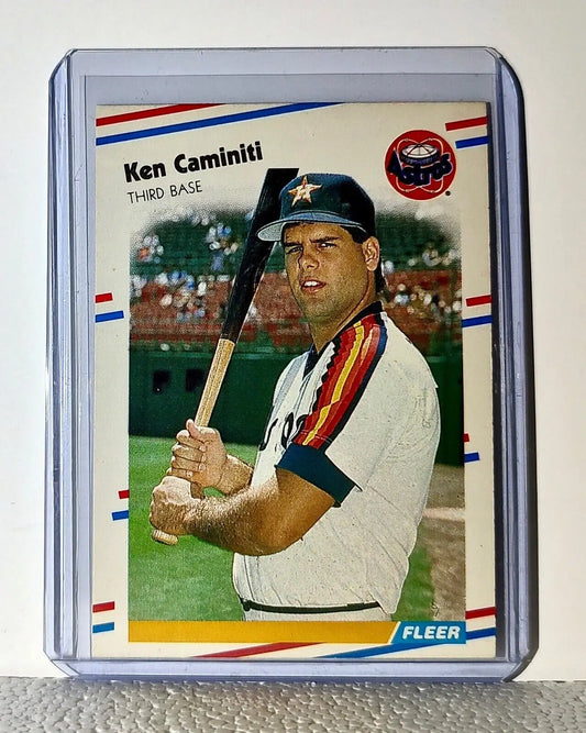 Ken Caminiti 1988 Fleer MLB #441 Baseball Card Houston Astros - Baseball Card Single