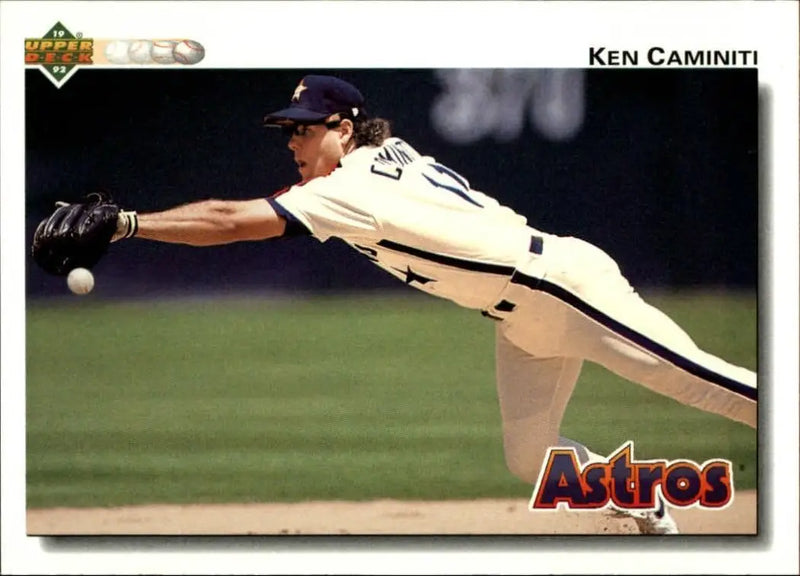 Ken Caminiti 1992 Upper Deck MLB #279 Baseball Card Houston Astros