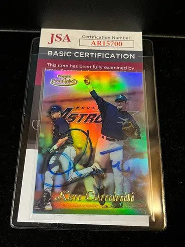 Ken Caminiti 1999 Topps Gold Label Auto #52 Signed Baseball Card JSA Class 1 - Baseball Card Single