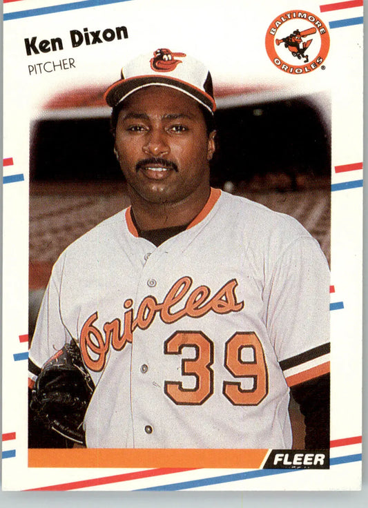 Ken Dixon - 1988 Fleer - #557 - Baseball - Baseball Card Single