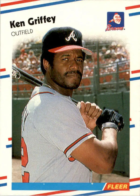 Ken Griffey - 1988 Fleer - #540 - Baseball - Baseball Card Single