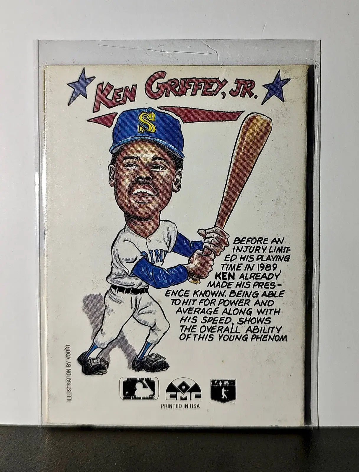 Ken Griffey Jr. 1990 Collect-A-Books MLB #3 Series A Card Seattle Mariners - Baseball Card Single