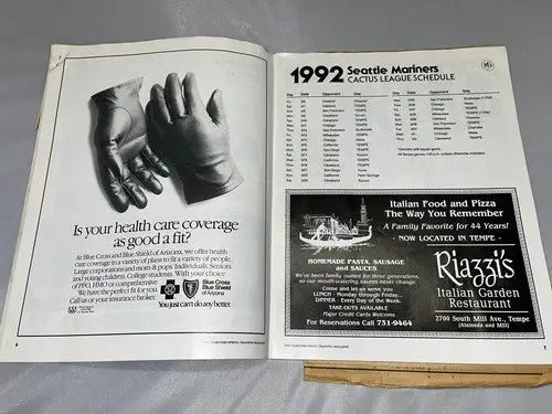 KEN GRIFFEY JR Mar 30 1992 SEATTLE MARINERS Spring Training Program Ticket Stub - Sports Memorabilia