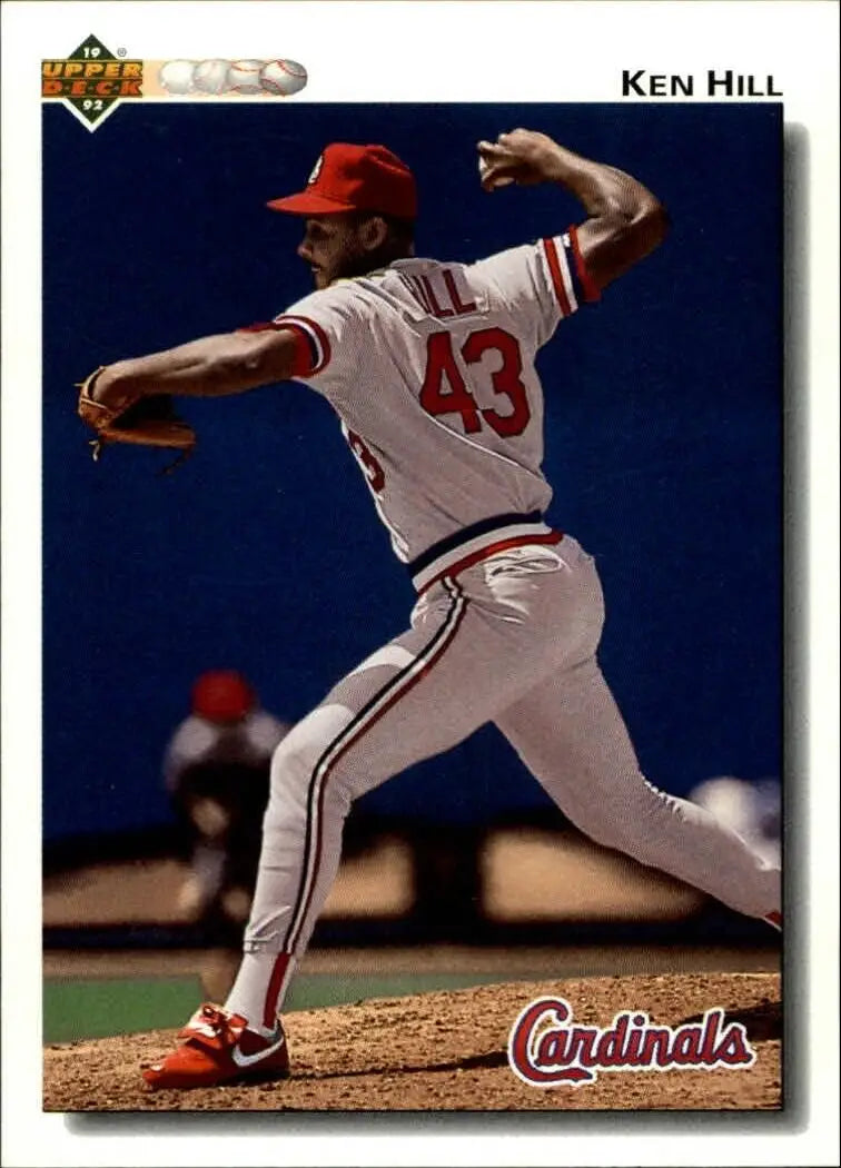 Ken Hill 1992 Upper Deck MLB #628 Baseball Card St. Louis Cardinals