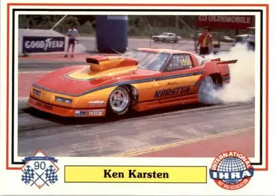 Ken Karsten Jr. - 1990 Checkered Flag IHRA - #32 - Racing - Racing Card Single