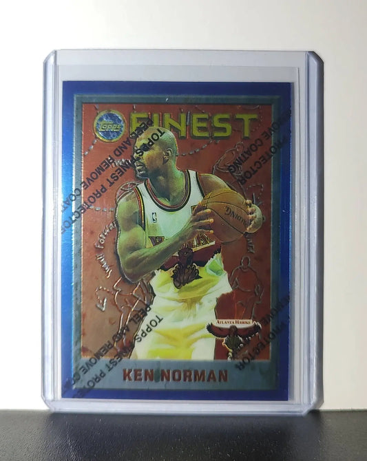 Ken Norman 1995-96 Topps Finest NBA #210 Card Atlanta Hawks - Basketball Card Single