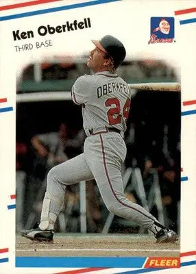Ken Oberkfell - 1988 Fleer - #545 - Baseball - Baseball Card Single