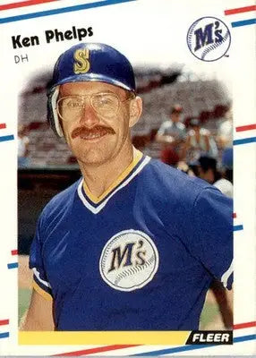 Ken Phelps - 1988 Fleer - #384 - Baseball - Baseball Card Single