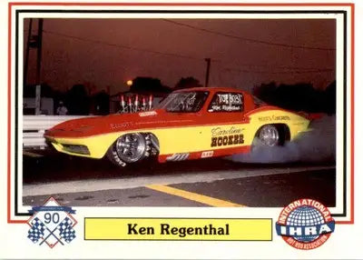 Ken Regenthal - 1990 Checkered Flag IHRA - #40 - Racing - Racing Card Single