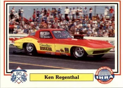 Ken Regenthal - 1990 Checkered Flag IHRA - #9 - Racing - Racing Card Single