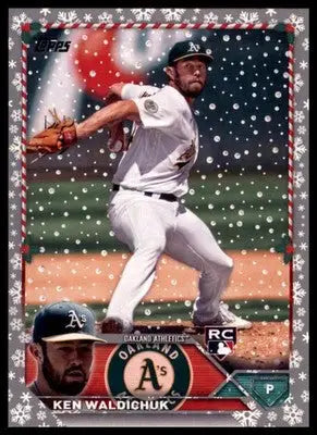 Ken Waldichuk 2023 Topps Holiday Metallic #H31 Oakland Athletics - Baseball Card Single