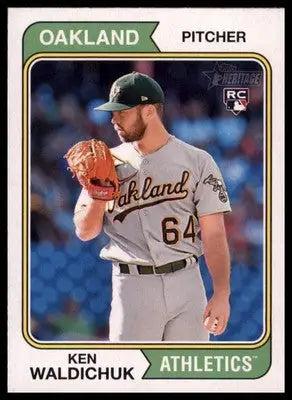 Ken Waldichuk Rookie 2023 Topps Heritage #68 Oakland Athletics - Baseball Card Single