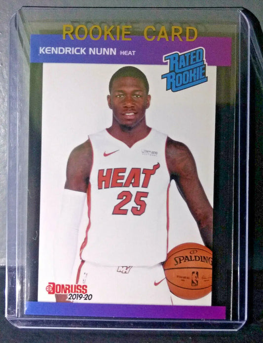 Kendrick Nunn 2019-20 Panini NBA #36 Rated Rookie Retro Card 1/3431 - Basketball Card Single