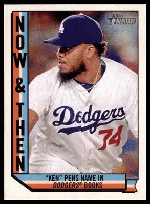 Kenley Jansen 2016 Topps Heritage Now & Then #NT-10 Los Angeles Dodgers - Baseball Card Single