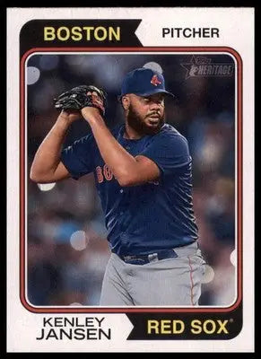 Kenley Jansen 2023 Topps Heritage #41 Boston Red Sox - Baseball Card Single