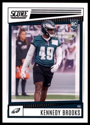 Kennedy Brooks Rookie 2022 Score #344 Philadelphia Eagles - Football Card Single