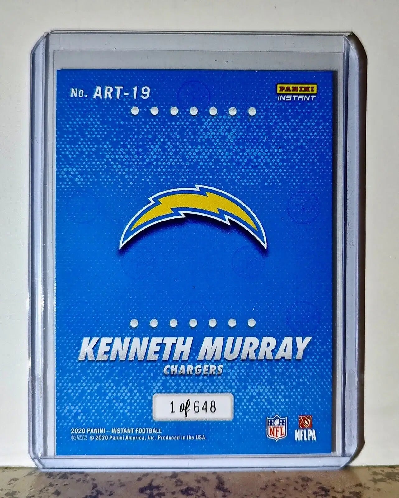 Kenneth Murray 2020 Panini All-Rookie Team NFL #19 Card 1/648 LA Chargers