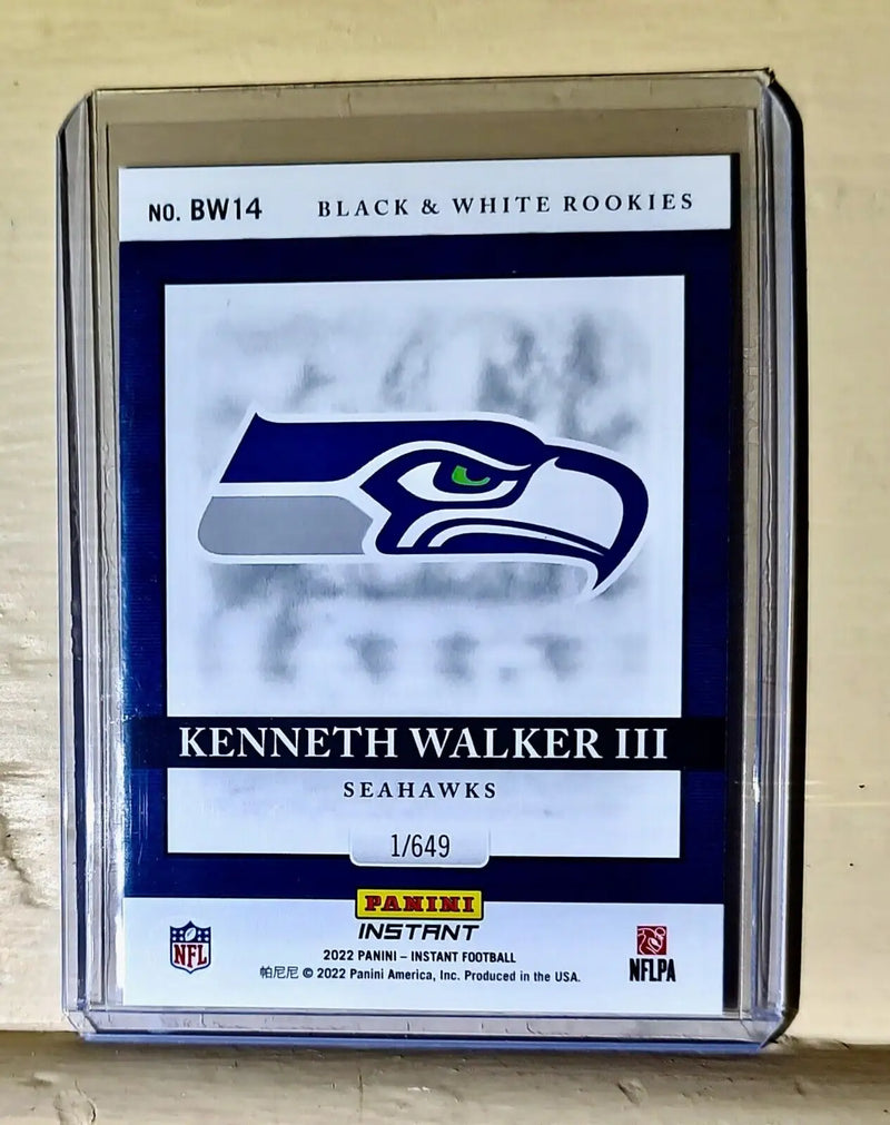 Kenneth Walker III 2022 Panini NFL Black & White Rookies #14 Card 1 of 649