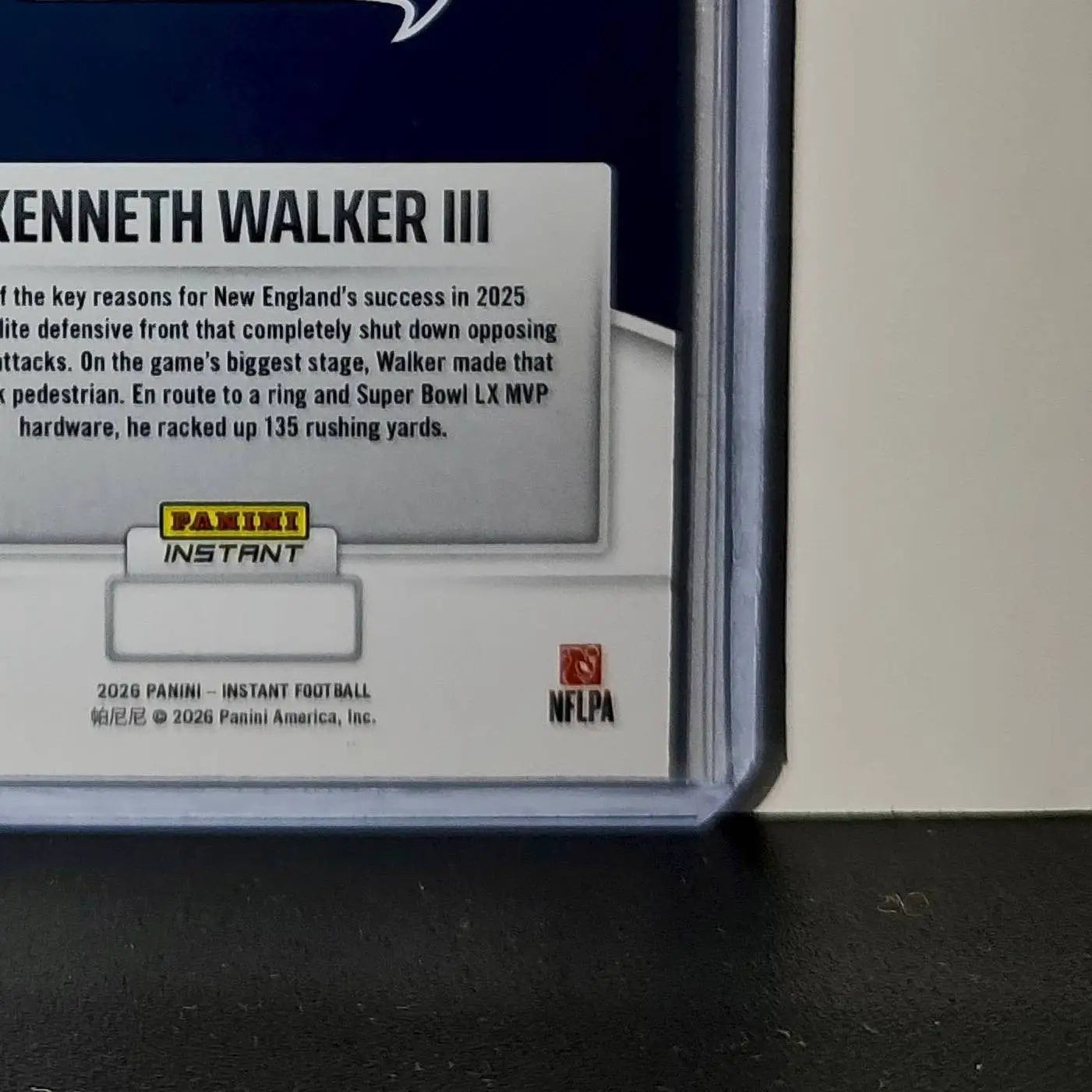 Kenneth Walker III 2026 Panini NFL Super Bowl LIX Champions #2 Seattle Seahawks - Football Card Single