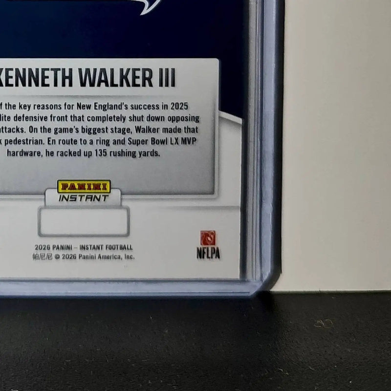 Kenneth Walker III 2026 Panini NFL Super Bowl LIX Champions #2 Seattle Seahawks - Football Card Single