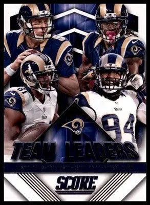 Kenny Britt Austin Davis Robert Quinn Tre Mason 2015 Score Team Leaders #32 Rams - Football Card Single