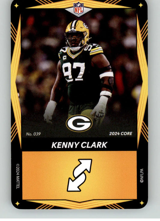 Kenny Clark - 2024 UNO Elite Core Edition - Yellow - #039 - Football - Football Card Single