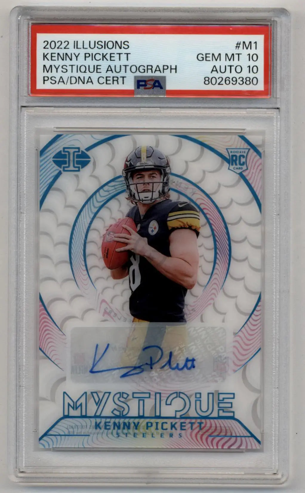 Kenny Pickett 2022 Illusions Mystique Auto 25/25 PSA 10 Gem Mint - Football Card Single