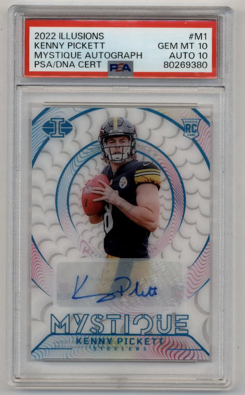 Kenny Pickett 2022 Illusions Mystique Auto 25/25 PSA 10 Gem Mint - Football Card Single
