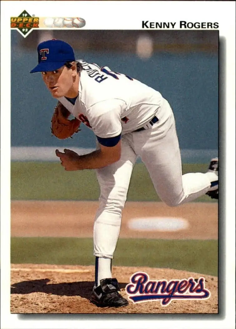 Kenny Rogers 1992 Upper Deck MLB #651 Baseball Card Texas Rangers