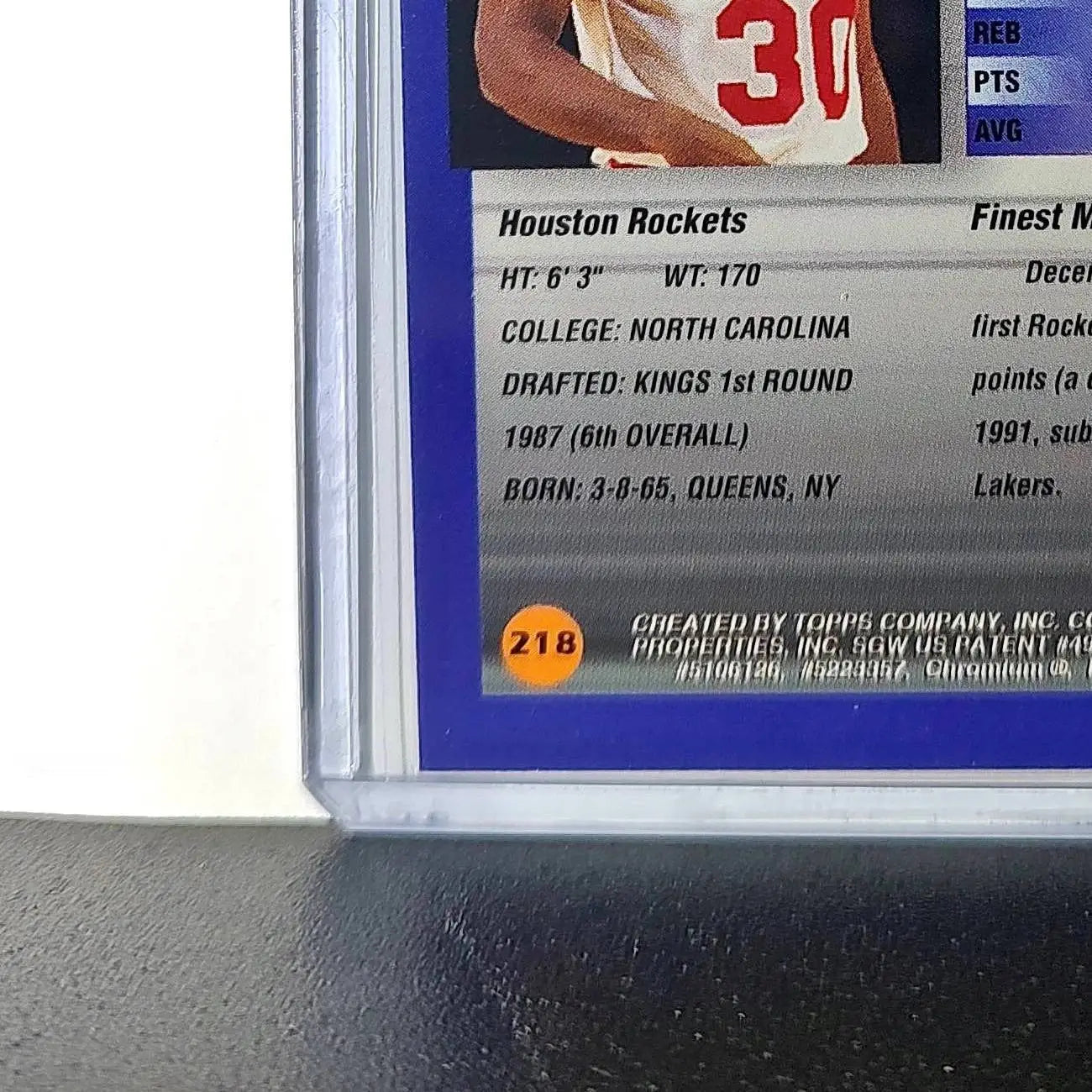 Kenny Smith 1994-95 Topps Finest #218 Basketball Card - Basketball Card Single