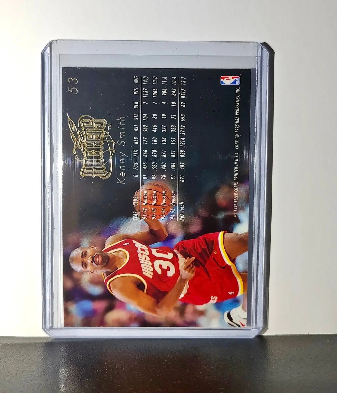 Kenny Smith 1995-96 Flair NBA #53 Card Houston Rockets